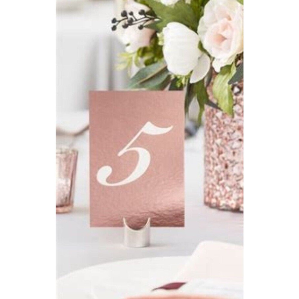 David Tutera Wedding Reception Table Numbers ROSE GOLD 25 pcs Darice