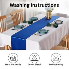 12×108″ Satin Table Runner Wedding Party Banquet Dinner Table Supply Decorations