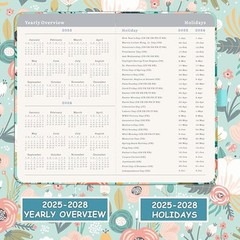 2025-2027 Pocket Planner – 3 Year Monthly Planner Jan. 2025-Dec. 2027, Pocket