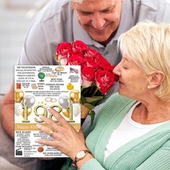 45th Anniversary Card for Men Women, Unique Gifts Idea for 45 Years Wedding A…