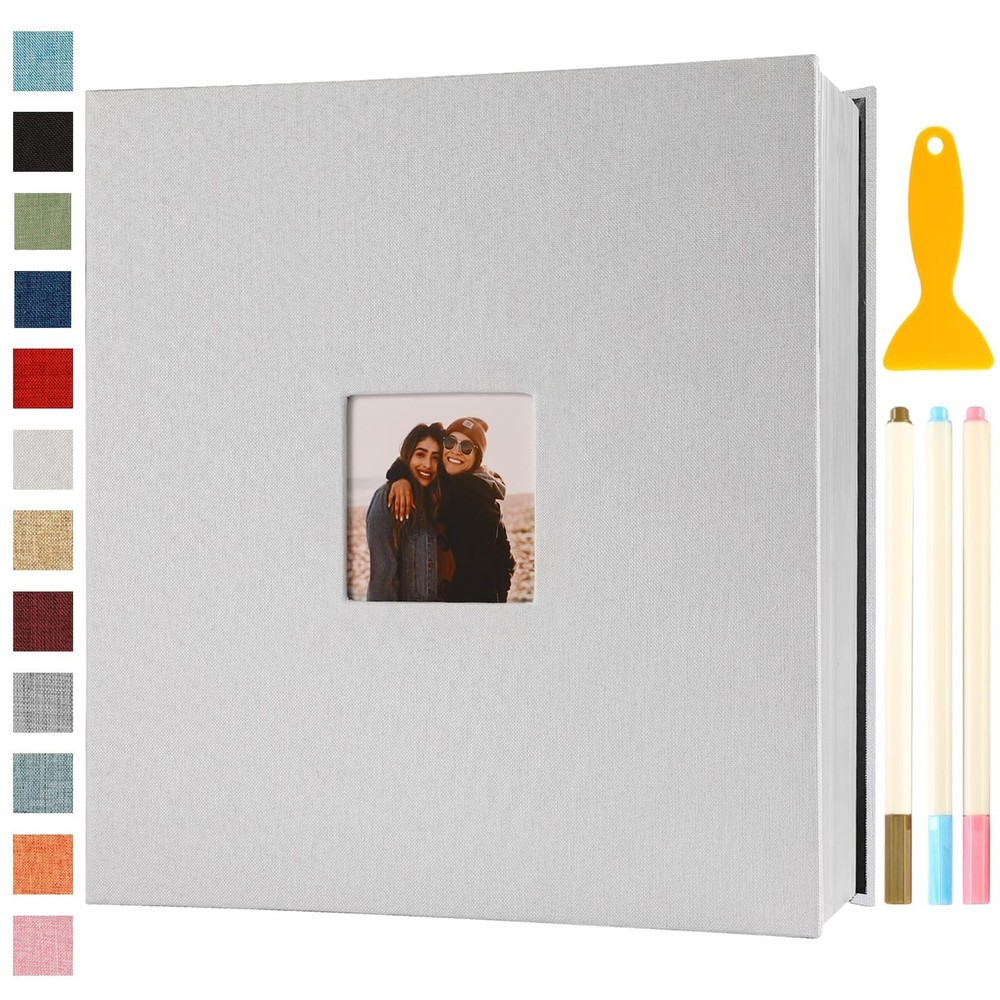 Photo Album Self Adhesive Pages Scrapbook Magnetic Photo Albums for… Fast Ship