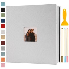 Photo Album Self Adhesive Pages Scrapbook Magnetic Photo Albums for… Fast Ship