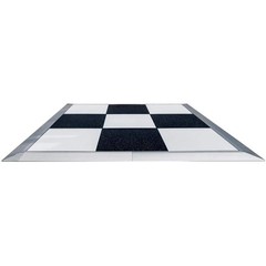Portable Dance Floor 15′ x 18′ Commercial Checkered Event Party Waterproof Tiles