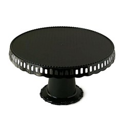4 Round 13 in Plastic CUPCAKE STANDS Dessert Pedestals Scalloped Edges Party