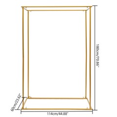 Rectangle Wedding Arch Backdrop Stand Metal Flower Balloon Frame Party Decor NEW