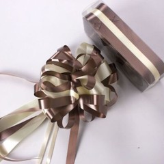 2 PC LARGE SATIN PULL BOW 4″ x 3.5″ party wedding big gift drawstring Holiday