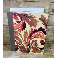 Hallmark Photo Album Feather Motif Autumn Colors Memories Scrapbook with Box