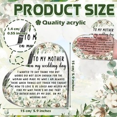 Chunful Acrylic 15 x 15 x 1.4 cm / 5.9 x x 0.55 inches, Eucalyptus Cotton