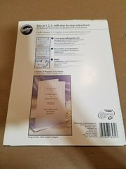 Wilton Bi-fold Programs – 17 sheets – White Simple Yet Elegant