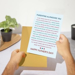 Goroar Heartfelt Father’s Day Card for Husband Boyfriend, Sentimental Father’…