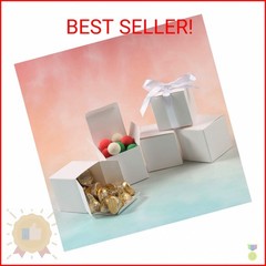COTOPHER 100pcs Small Gift Boxes, Favor Boxes 2x2x2 inches Paper Gift Boxes with