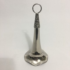 Vtg Silverplate Tussie Mussie Flower Holder Nosegay Bridal Wedding Bouquet 7.5”