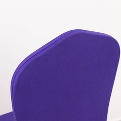 PURPLE Ruffle Pleated Skirt Fitted Spandex Banquet CHAIR COVER Party Decorations