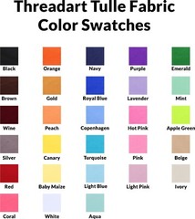 Threadart Mega Roll Premium Tulle Fabric – 6″x100yd For Decorations & Wedding