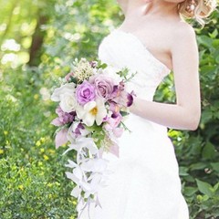 Waterfall Bridal Bouquet Floral Wedding Centerpiece for Proposal Festival