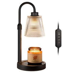 Innqoo Candle Warmer Lamp with Timer, Dimmable Regular(4.7 in), A-Black