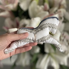 Wedding Horse Table Decor, Neutral Fabric Scandinavian Style Set of 10 pcs
