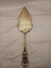 International Silver Company Gold Tone Cake Server & Knife Set Wedding