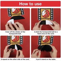 Pajean 12 Pieces Movie Night Party Decorations Supplies Theater Red