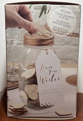 Wedding Wishing Jar Guest Book Alternative – Ginger Ray. (NOS) 2018