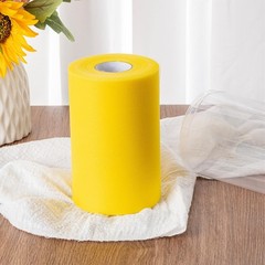 White Tulle Fabric Rolls 6 Inch by 100 Yards (300 feet) Tulle Roll Spool