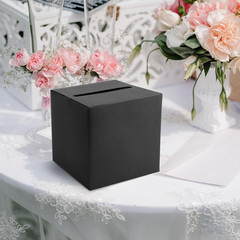 Black Card Box Wedding Party Card Box Gift Boxes Collection Receiving Box Holder