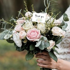 240 Pcs Clear Plastic Floral Picks, 12.6″ Card Holders for Bouquet Photos, Weddi