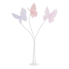 2 Pack Realistic Artificial Butterfly Decoration with Standing Base for Wedding