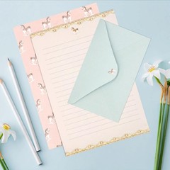 KSIWRE 54 PCS Stationery Set with Envelopes,36 8.3 x 5.6 inches, Multicolor
