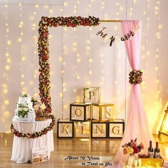 8pcs x 8.2ft Artificial Flower Garland Floral 8 Vines 66FT, Spring-pink-8pcs