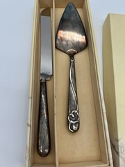 Lenox Forevermore Two-Piece Dessert Cake Serving Set w/Original Box, Vintage