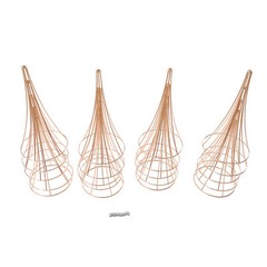 10Pcs Gold Iron Centerpieces for Table Wedding 31.5in Tall Metal Trumpet Vase