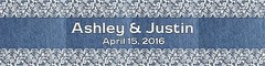 Denim and Lace Wedding anniversary Engagement Birthday Water Labels