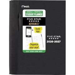 Planner Weekly & Monthly Half Letter (5.5 x 8.5 inches) Black 2026-2027
