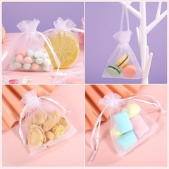 7x9cm Organza Party Favor Bags Small Candy Gift Pouches for Weddings Birthdays