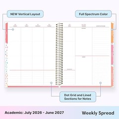 Livewell 2026-2027 Weekly and Monthly Academic Year 7″ x 9″ Beck- 2026/2027