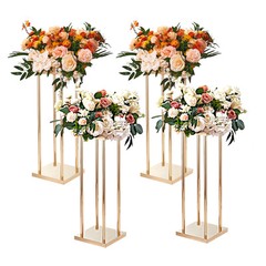 VEVOR 4PCS Column Wedding Flower Stand Cylindrical Display Rack 31.5inch Metal