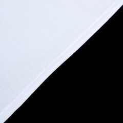 7 ft x 3 ft WHITE Matte Fitted Spandex Half Moon Arch Stand Cover Wedding