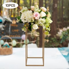 23.6in 10Pcs Tall Gold Metal Flower Stand for Wedding Table Centerpieces Decor