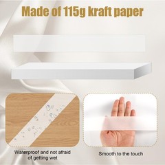 50pcs Vellum Belly Band, Clear Invitation Band for 5×7 12.2×1.57 inch,