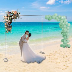 6M x 3M Heavy Duty Wedding Backdrop Stand Pipe & Drape Telescopic Curtain Frame