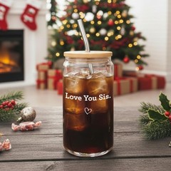 Niyorayna Sister Birthday Gifts for Sister,Soul 16 Ounces, Transparent