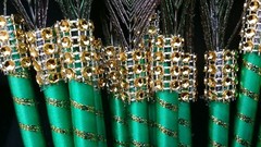 12 Peacock Feather Pen Favors ,Weddings,Sweet16,Quinceañera,Recuerdos/Bautizo