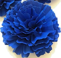 Paper Flower Handcrafted 3.5″ Royal Blue Carnation Party Home Backdrop Decor