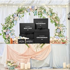 8Pack Groomsmen Proposal Box w/ Card (7 Groomsmen Boxes,1 Best Man-10.6×7.9×3.1”