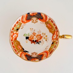 Royal Albert Gladiola Teacup and Saucer – Avon Shape, Crown China, 1950s Floral