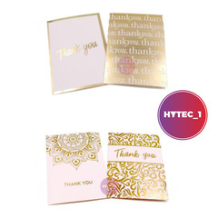 BULK BLANK GOLD WHITE THANK YOU CARDS AND ENVELOPES DIY CARDS X 192 PACK