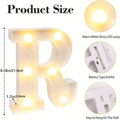 8.5″ Tall MR & MRS LED Marquee Letters Light Tabletop Wedding Centerpiece