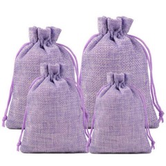 25-100 Pcs Wedding Burlap Bags Linen Jewelry Pouches Jute Hessian Gift Bag Favor