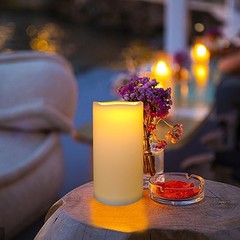 4’x8′ Flameless Battery Operated LED Candles with Timer – 2 Pack 4×8 inches